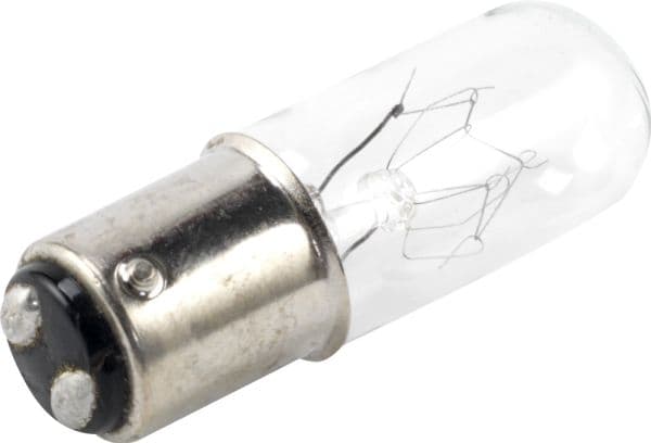 Glødelampe dværglampe 5-7W BA15d 220-260V 17x54mm