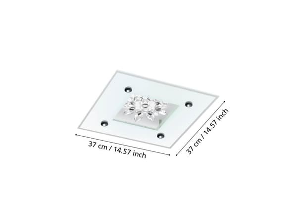 EGLO BENALUA 1 LOFT 2000 lm dimbar kristall/satin