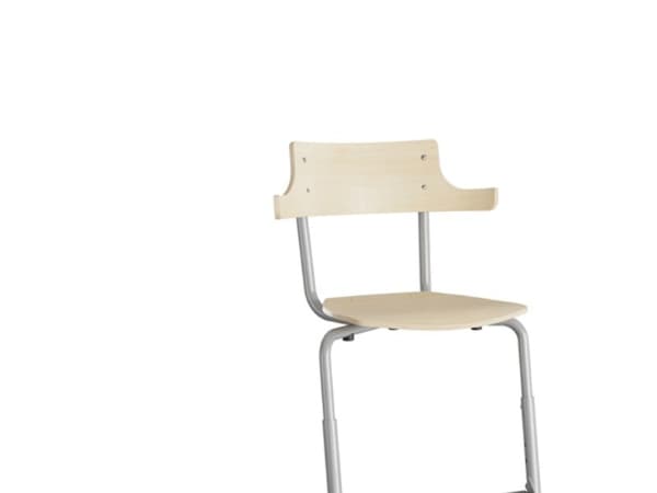 Stol Strong 275 HATT, eik laminat og alu-grått stativ