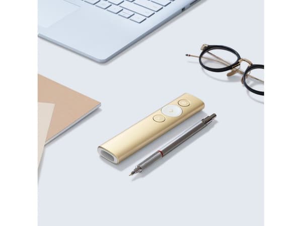 Logitech Spotlight - Presentationsfjärrkontroll - 3 knappar - guld