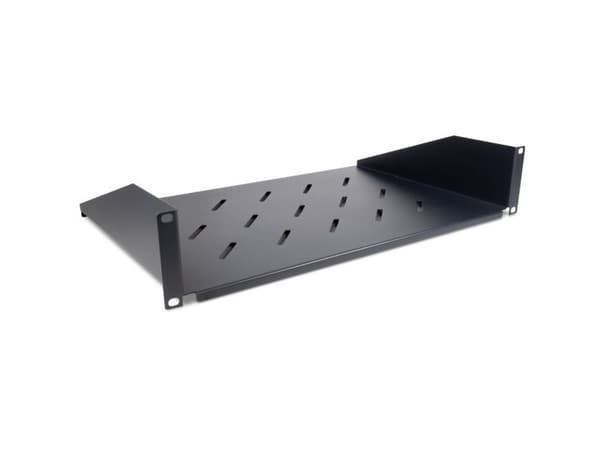 Inter-Tech SW-2U-300 - Rack-hylle - RAL 9005 - 2U - 19"