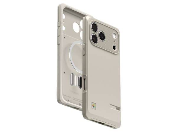 Spigen Classic LS (Mag Fit), Mobilskal, Apple, iPhone 17 Pro, 16 cm (6.3"), Stenfärg