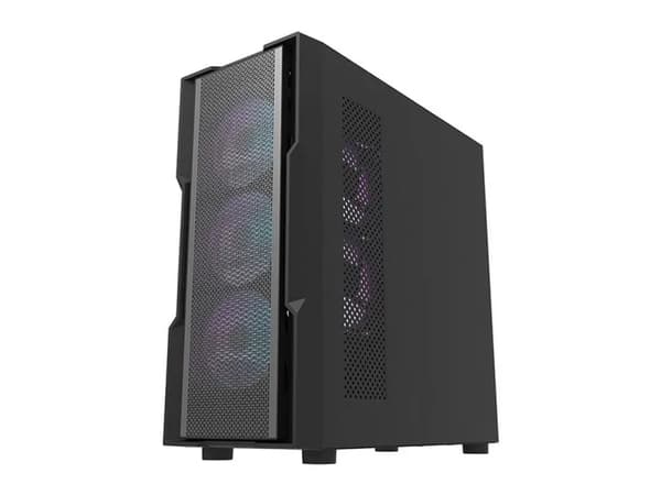 Darkflash DK431 mesh PC-kabinett + 4 vifter (svart)