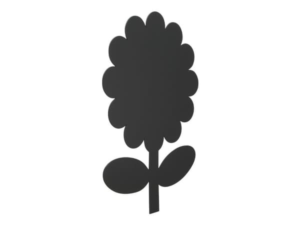 Securit® silhuet Blomster vægtavle i sort