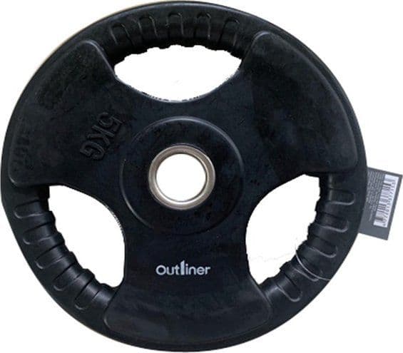 RUBBER PLATE WITH HANDLE CUT 5KG