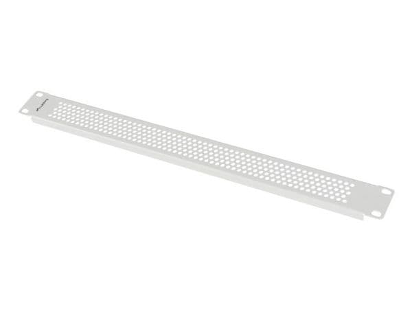 Lanberg - Rackblankingspanel - mesh - RAL 7035, grå - 1U - 19"