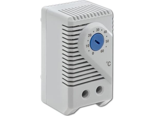 Qoltec Termostat zamykający 10A | DIN 35