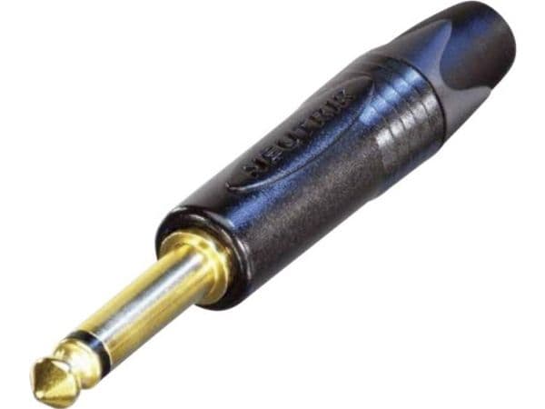 Neutrik NP2X-B, Sort, Guld, 1 mm², 50 V, 50 V, Sort krom