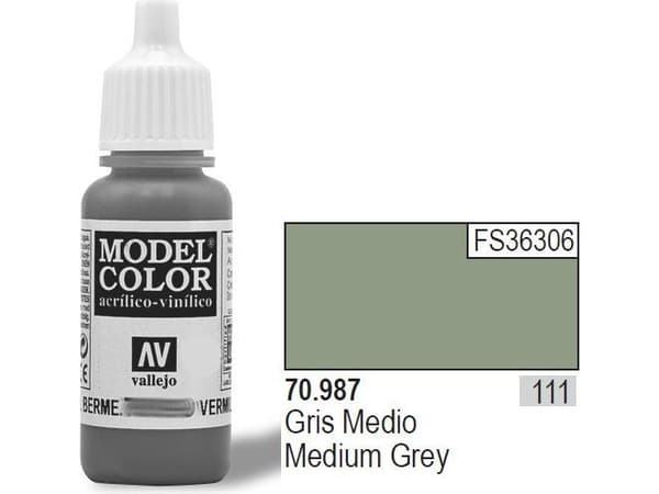 Vallejo 70.987, 17 ml, Grå, Matte, Flaske