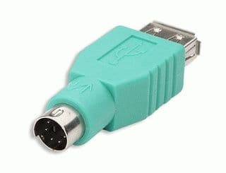 Manhattan USB - PS/2 Adapter, USB, PS/2, Grön