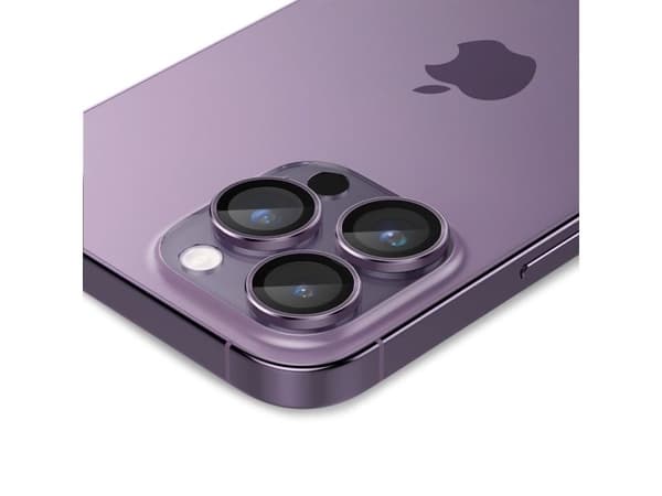 Spigen Tempered Glass for Camera Spigen Optik.tr ez Fit Camera Protector Apple iPhone 14 Pro/14 Pro Max Deep Purple [2 PACK]