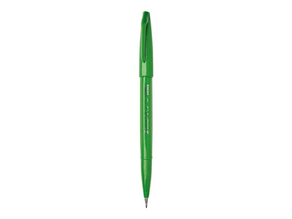 Pentel Sign Pen touch - Børstepenn - grønn - vannbasert blekk