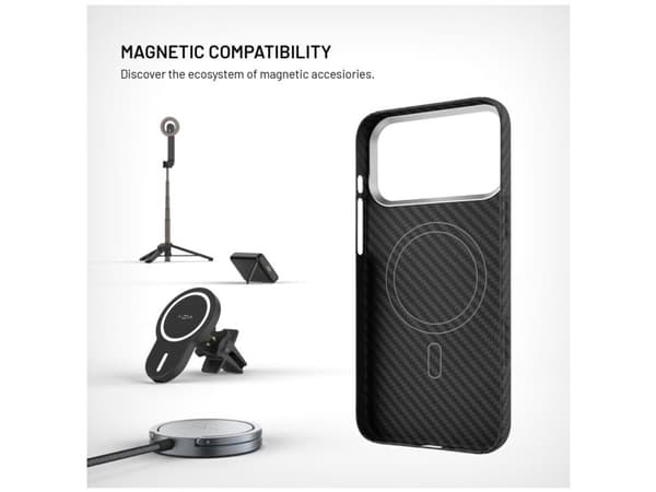 FIXED MagVelar, Suojus, Apple, iPhone 17 Pro Max, 17,5 cm (6.9"), musta