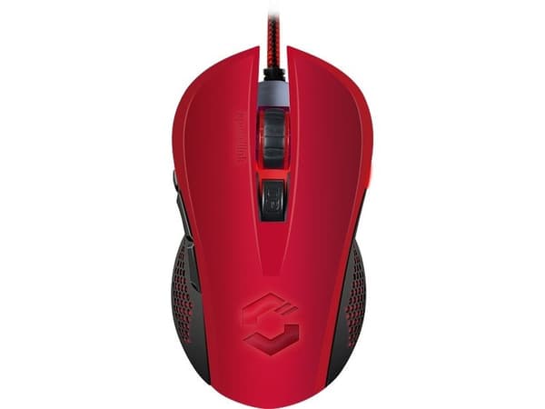 SPEEDLINK TORN, Molempikätinen, Optinen, USB A-tyyppi, 3200 DPI, Musta, Punainen