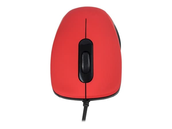 ModeCom MC-M10S - Mus - optisk - 3 knapper - kablet - USB - rød