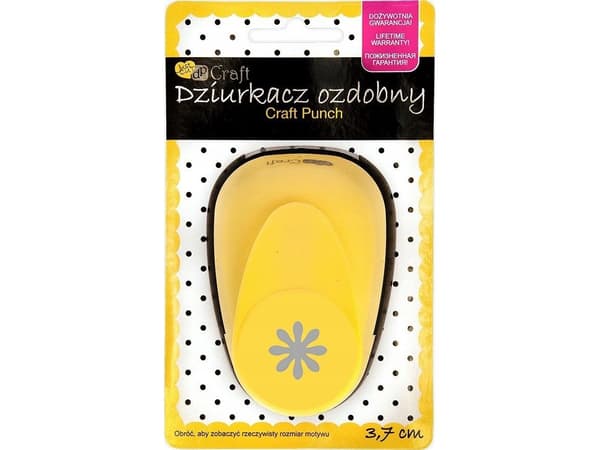 DP Craft dekorativ hullstans 3,7 cm markblomst