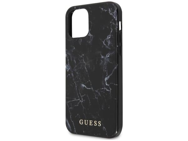 Guess Marble-deksel for iPhone 12 mini - sort