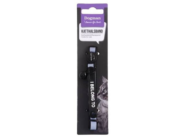 DOGMAN Cat Collar Stripe svart