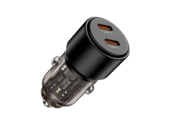 Tech-Protect billaddare TECH-PROTECT CC03 2-port PD100W BLACK