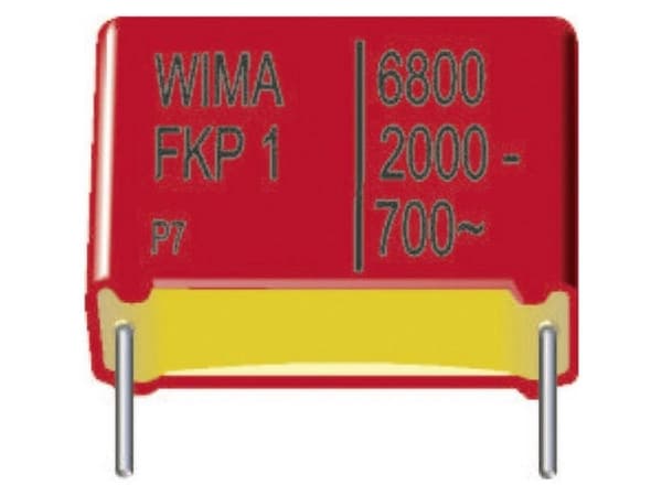 WIMA FKP1J032207D00JSSD, -55 - 100 °C, Rød