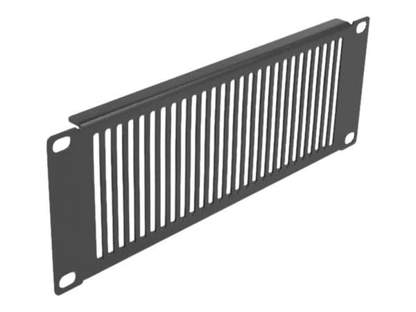 Delock - Rackpanel - svart - 2U - 10"