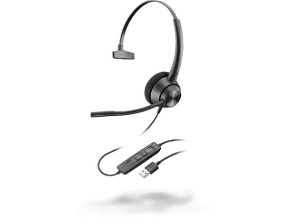 Poly EncorePro 310, USB-A - 300 Series - hodesett - on-ear - kablet - USB