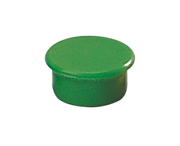 Magnet Dahle rund 13 mm grön, förpackning med 10 st.