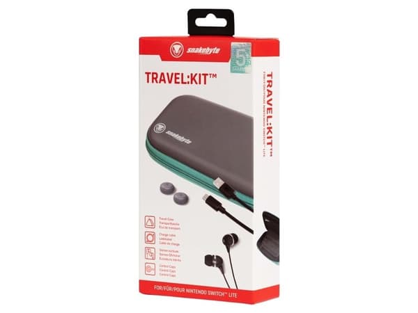 Snakebyte Travel:Kit (Switch Lite ), Nintendo Switch Lite, Reisesett, Grå, Nintendo, USB, Boks