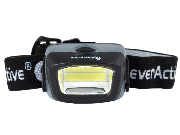 Everactive HL150, Hodebåndslommelykt, Sort, Knapper, COB LED, 1 lamper, 3 W