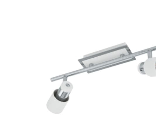 EGLO DAVIDA spotlight i krom och vitt, 2L