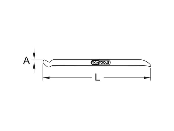 KS Tools 963.9785, Aluminium, Bronse, 200 mm, 1 stykker