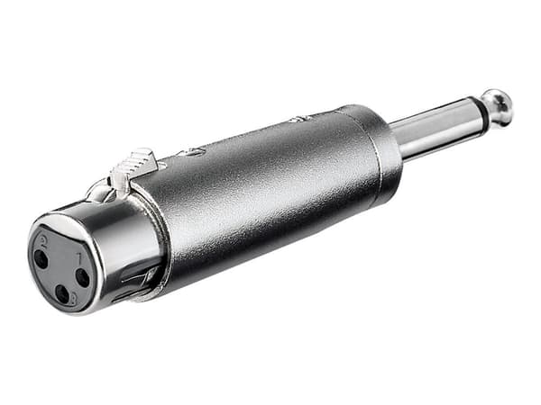 goobay - Audioadapter - XLR3 beholder til monojakk plugg