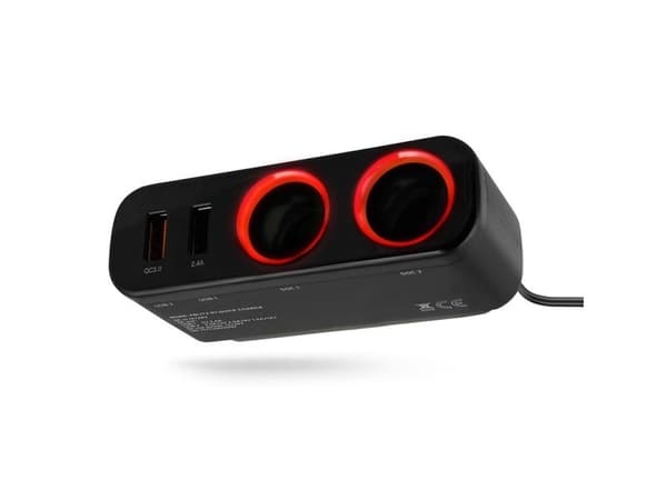 Xblitz R1, Innendørs, Cigartenner/lighter, 12 V, 0,85 m, Sort