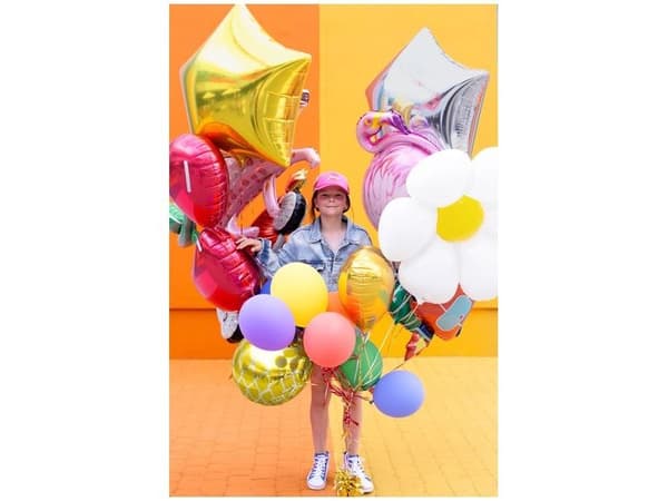 Guld stjerne folieballon, 70 cm