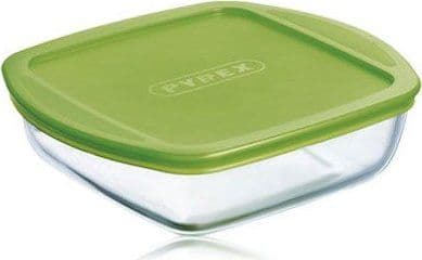 Pyrex PYRG4CCA17, Låda, Torg, Grön, Transparent, Glas, 1 styck
