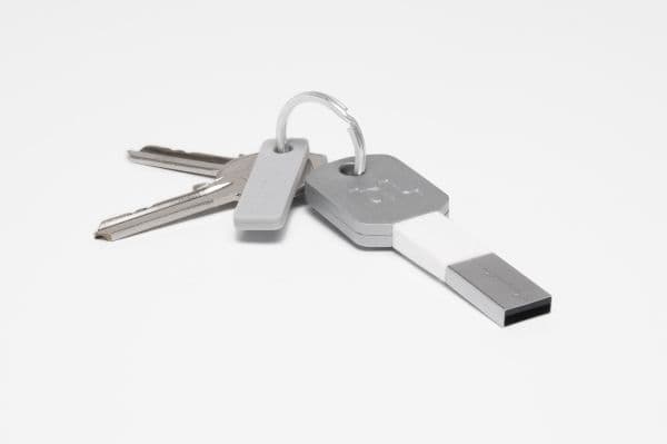Bluelounge Kii - Lightning-adapter - USB hann til Lightning hann - hvit