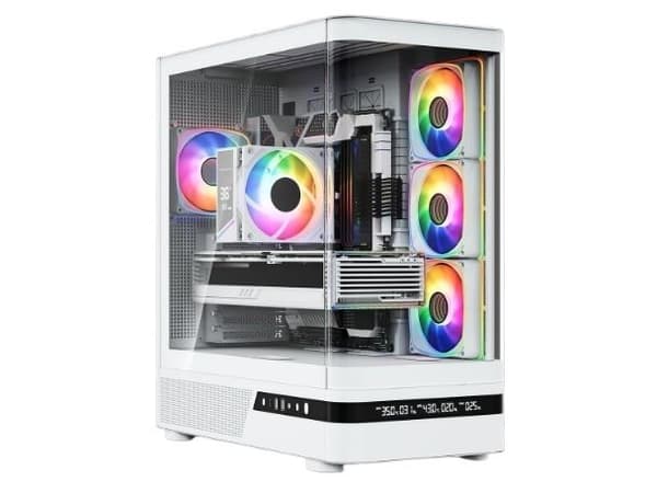 MODECOM VOLCANO PC CASE AQ200 ARGD MIDI WHITE