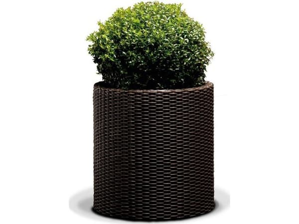 Keter LARGE CYLINGE PLANTER pyöreä potti viski punainen