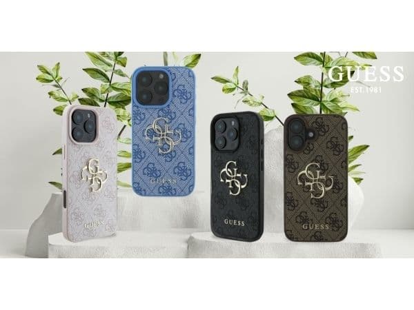 Guess 4G Big Logo-deksel til iPhone 16 - Brun