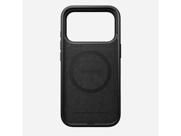 Case Nomad Modern Leather-etui, svart - iPhone 17 Pro