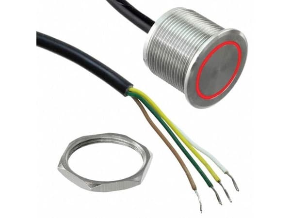 Bulgin MPZI022/F/RD/24 tryckknapp, 1 st