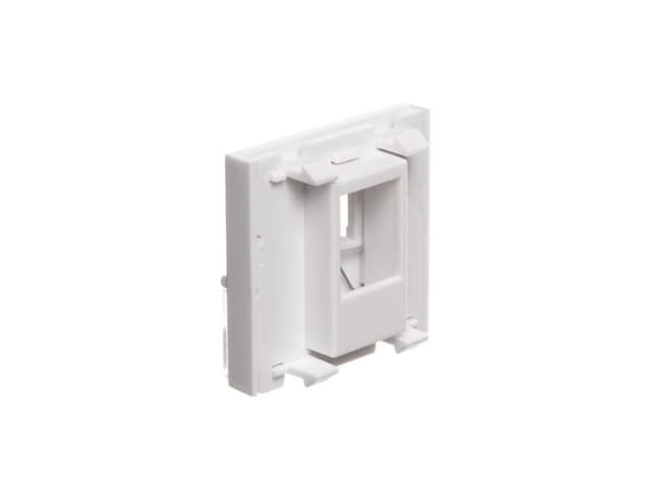 Netrack NBOX - Modulär instickbar frontplatta - vit - 1 port