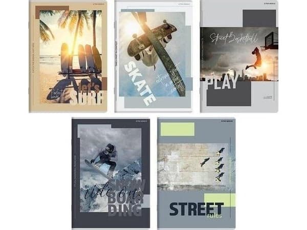Notatbok A5/60K linjer poster (10 stk) TOP2000