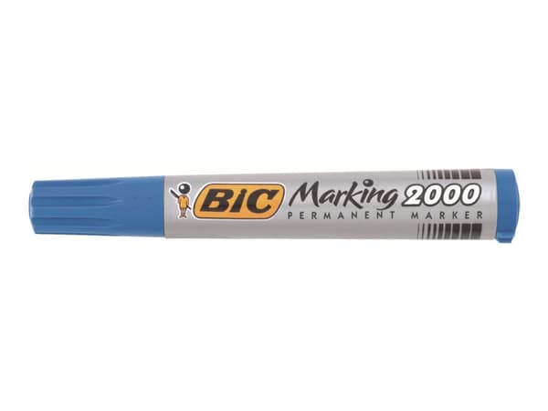 Permanent marker BIC 2000, rund, blå