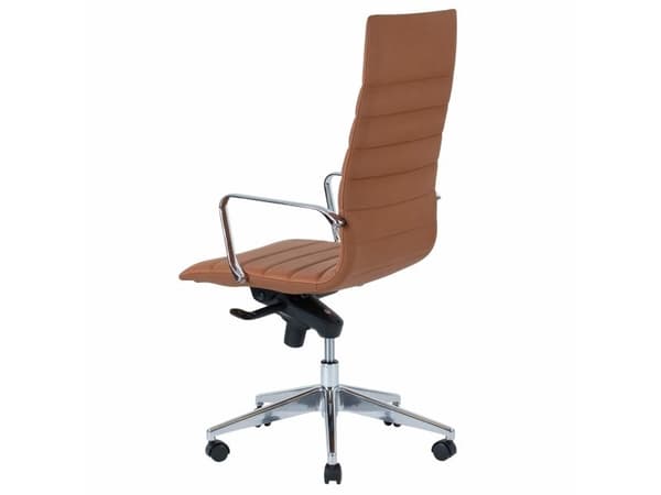 Kontorstol Prestige høj ryg, cognac