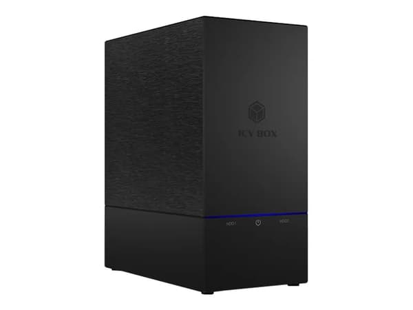 ICY BOX IB-RD3621-C31 - Hårddiskarray - 2 fack (SATA-600) - USB 3.1 Gen 2 (extern)