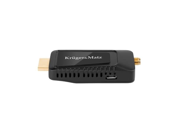 Kruger &amp; Matz DVB-T2 HEVC H.265 mini imtuvas per HDMI