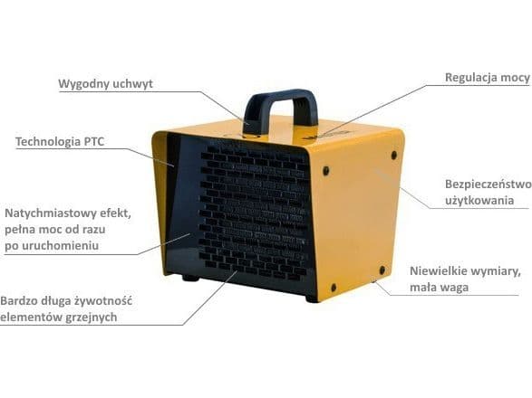 MASTER elektrisk värmefläkt B2PTC 2KW