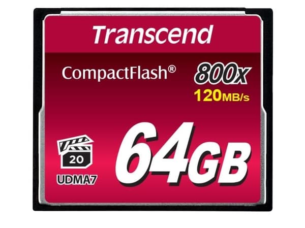 Transcend - Flash-minneskort - 64 GB - 800x - CompactFlash