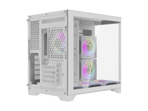 Darkflash Darflash FT418 PC-kotelo + 6 aRGB tuuletinta (valkoinen)